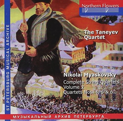 the album cover for Taneyev Quartet - N. Miaskovsky - Complete String Quartets 2