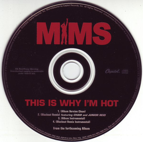 Mims : This Is Why I'm Hot (CD, Single, Promo)