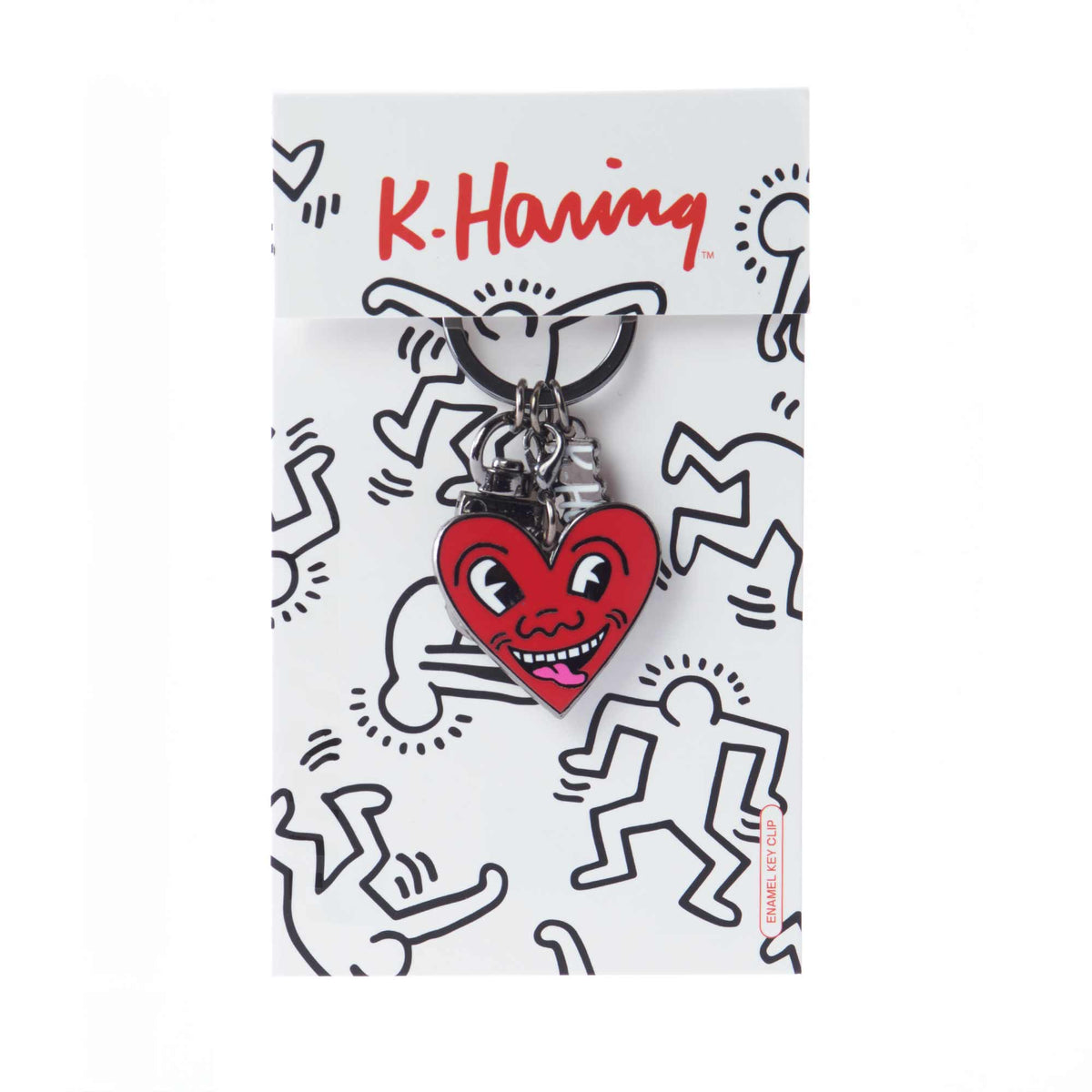 Keith Haring Heart Keyclip