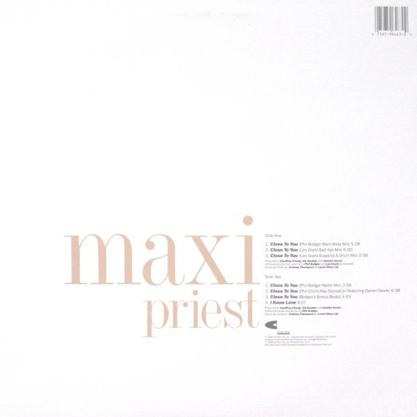 Maxi Priest : Close To You (12", SRC)
