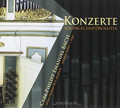 the album cover for Bach, C.P.E. / Johann Christian Bach Akademie - Konzerte fuer Orgel und Orchester