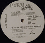 Five Star : If I Say Yes (12", Promo)