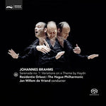 the album cover for Jan Willem de Vriend - Brahms: Serenade No. 1 / Variations on a Theme by Haydn