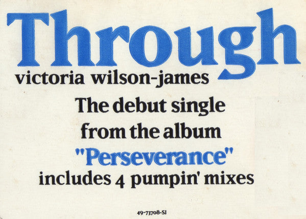 Victoria Wilson-James : Through (12")
