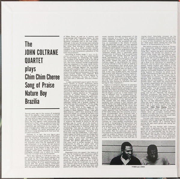 The John Coltrane Quartet : The John Coltrane Quartet Plays (LP, Album, RE, 180)