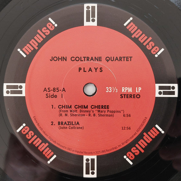 The John Coltrane Quartet : The John Coltrane Quartet Plays (LP, Album, RE, 180)