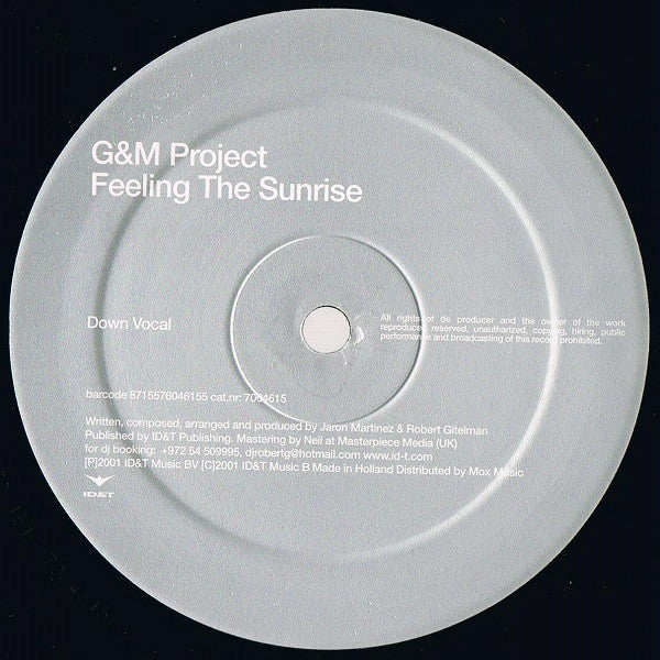 G&M Project : Feeling The Sunrise (12")