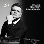 the album cover for Roman Simovic - Paganini: 24 Caprices