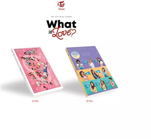 TWICE - What Is Love? - ランダムカバー - フォトブック、フォトカード、スクラッチフォトカード、ポストカード、歌詞ブック + ステッカー (CD)