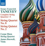 the album cover for Taneyev / Carpe Diem Quartet / Buswell - Sergei Ivanovich Taneyev: Complete String Quartets, Vol. 5