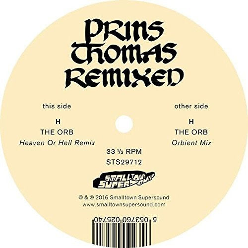 the album cover for Prins Thomas - The Orb Remixes