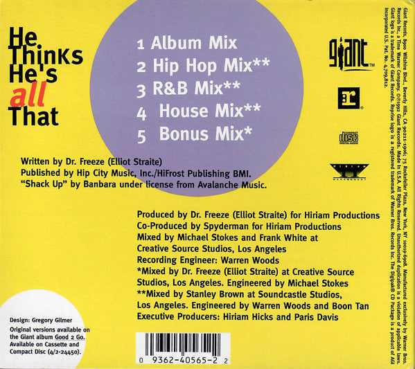 Good 2 Go : He Thinks He's All That (CD, Maxi)