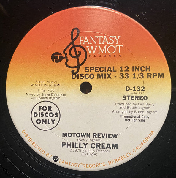 Philly Cream (2) : Motown Review / Join The Army (12", Single, Promo, San)