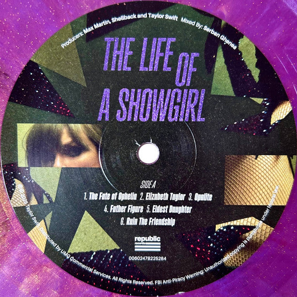 Taylor Swift : The Life Of A Showgirl (LP, Album, Ltd, Vio)