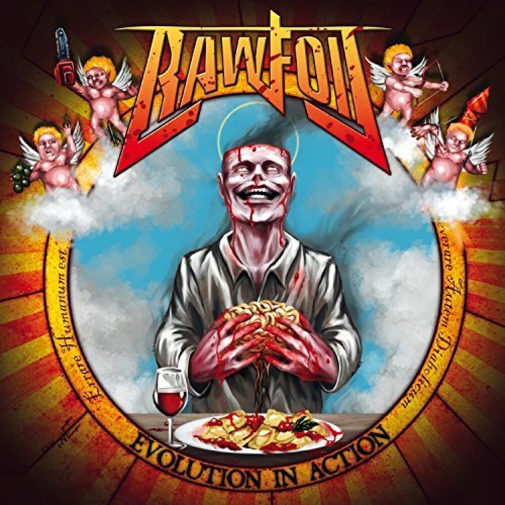 the album cover for Rawfoil - Evolution In Action