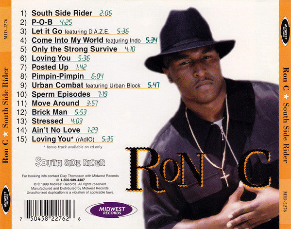 Ron C : South Side Rider (CD, Album)