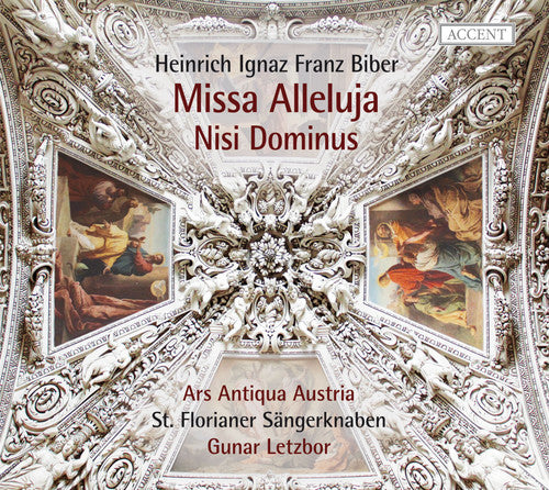 the album cover for Gunar Letzbor - Heinrich Ignaz Franz Biber: Missa Alleluja