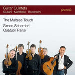the album cover for Boccherini / Marcheli / Parisii / Schembri - The Maltese Touch: Guitar Quintets