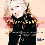the album cover for J Bach S / Ruhland / Liebreich / Schmitt - Works for Flute Solo