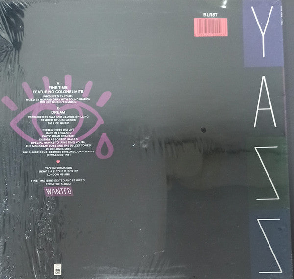 Yazz : Fine Time (12", Single)