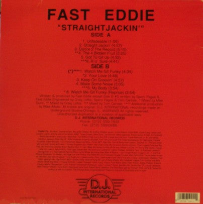 Fast Eddie* : Straight Jackin' (LP, Album)