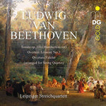 the album cover for Beethoven / Leipzig String Quartet - Sonata 106 / Overture Leonore 3 / Overture Fidelio