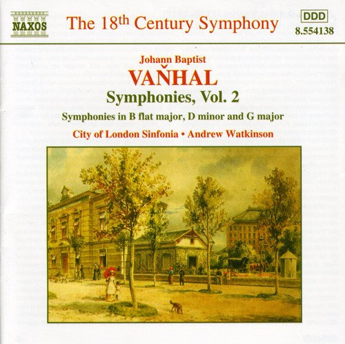 the album cover for J.B. VANHAL - Symphonies B Flat Major D minor & G Major 2