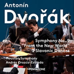 the album cover for Andres Orozco-Estrada - Dvorak: Symphony No.9 New World & Slavonic Dances