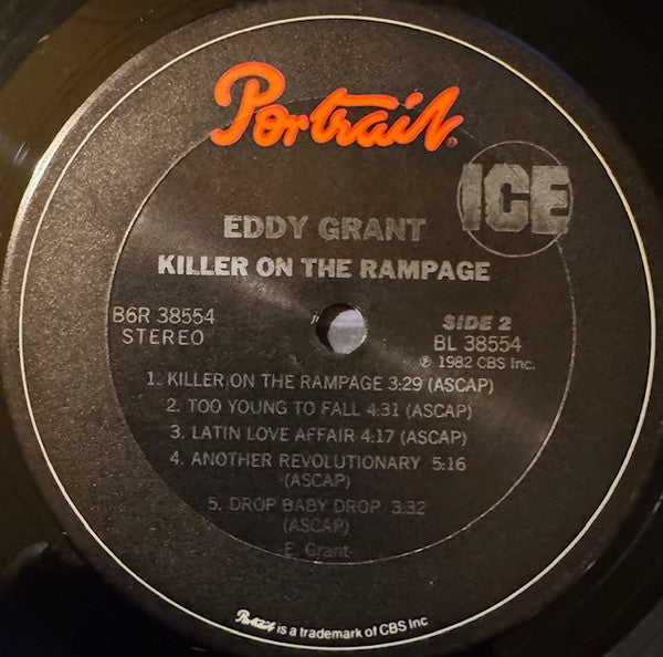 Eddy Grant : Killer On The Rampage (LP, Album, Car)