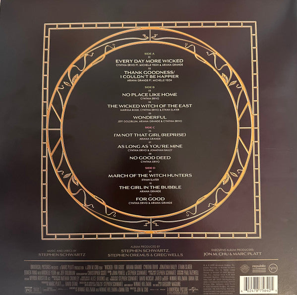 Stephen Schwartz : Wicked: For Good (The Soundtrack) (2xLP, Album, Pic)