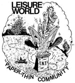 the album cover for Leisure World - Paper-thin Community