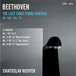 the album cover for Sviatoslav Richter - Richter plays Beethoven: The Last Piano Sonatas