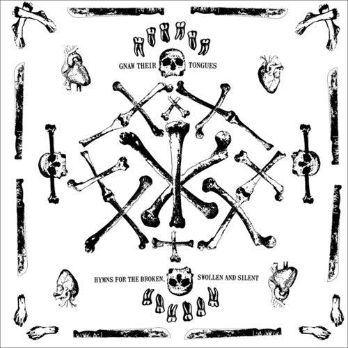 the album cover for Gnaw Their Tongues - Hymns For The Broken Swollen & Silent