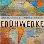 the album cover for Debussy / Giger / Henze / Trio Rafale - Fruhwerke Youthful Passion
