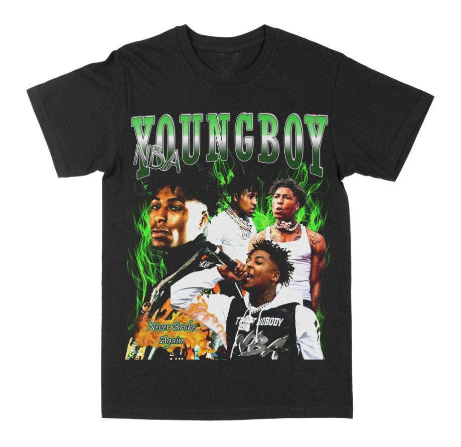 NBA Youngboy T-Shirt - Vintage 90s Graphic Hip Hop Tee