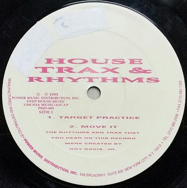 Roy Davis Jr. : House Trax & Rhythms (12")