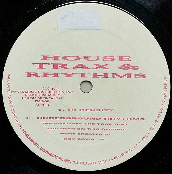 Roy Davis Jr. : House Trax & Rhythms (12")