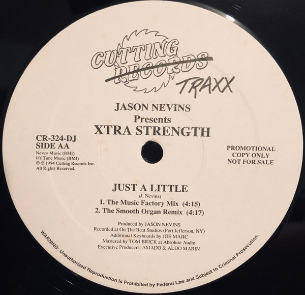 Jason Nevins Presents Xtra Strength : You Are My All / Just A Little (12", Promo)