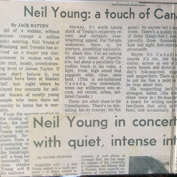 Neil Young : Live At Massey Hall 1971 (2xLP, Album, 180)