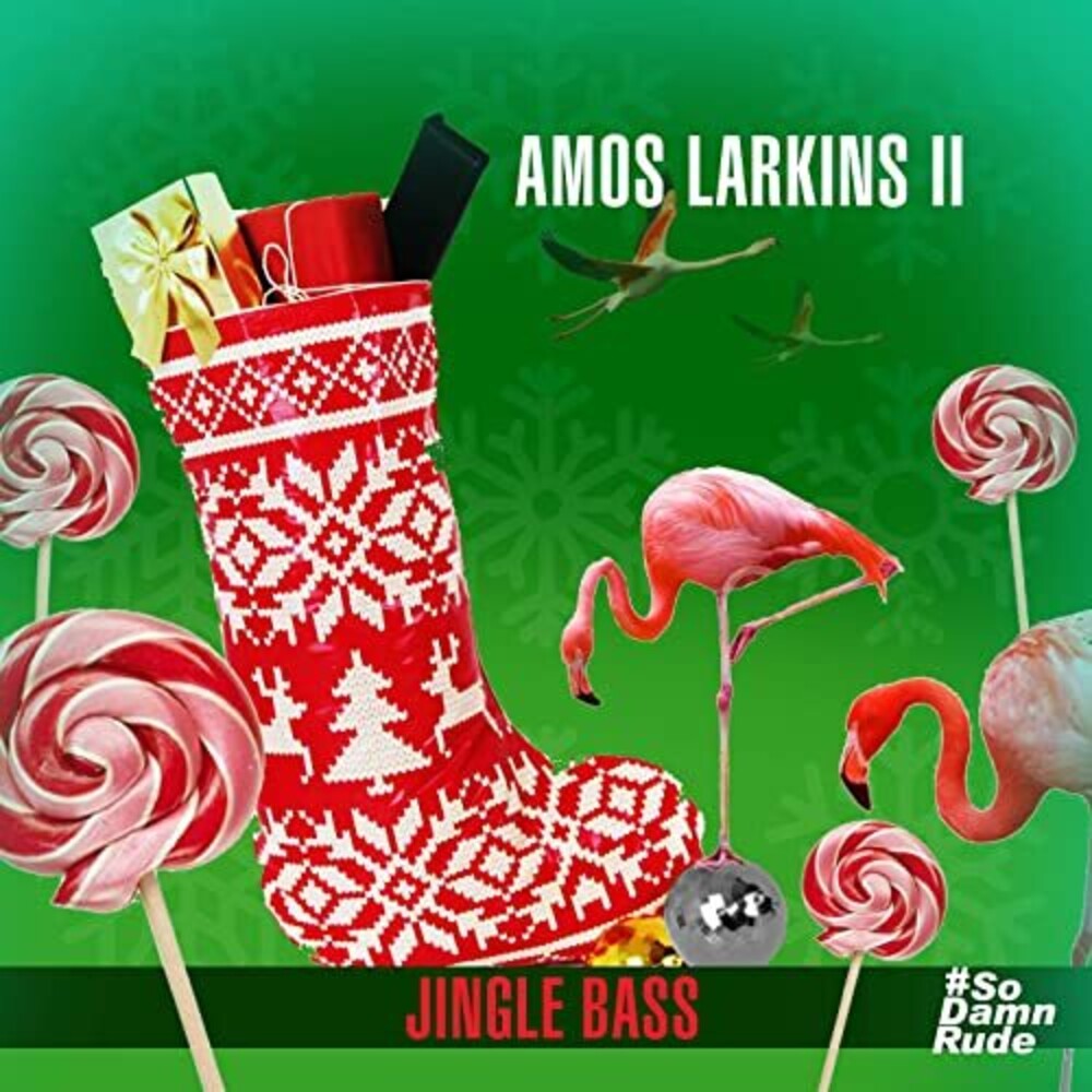 the album cover for Amos Larkins II - Jingle Bass