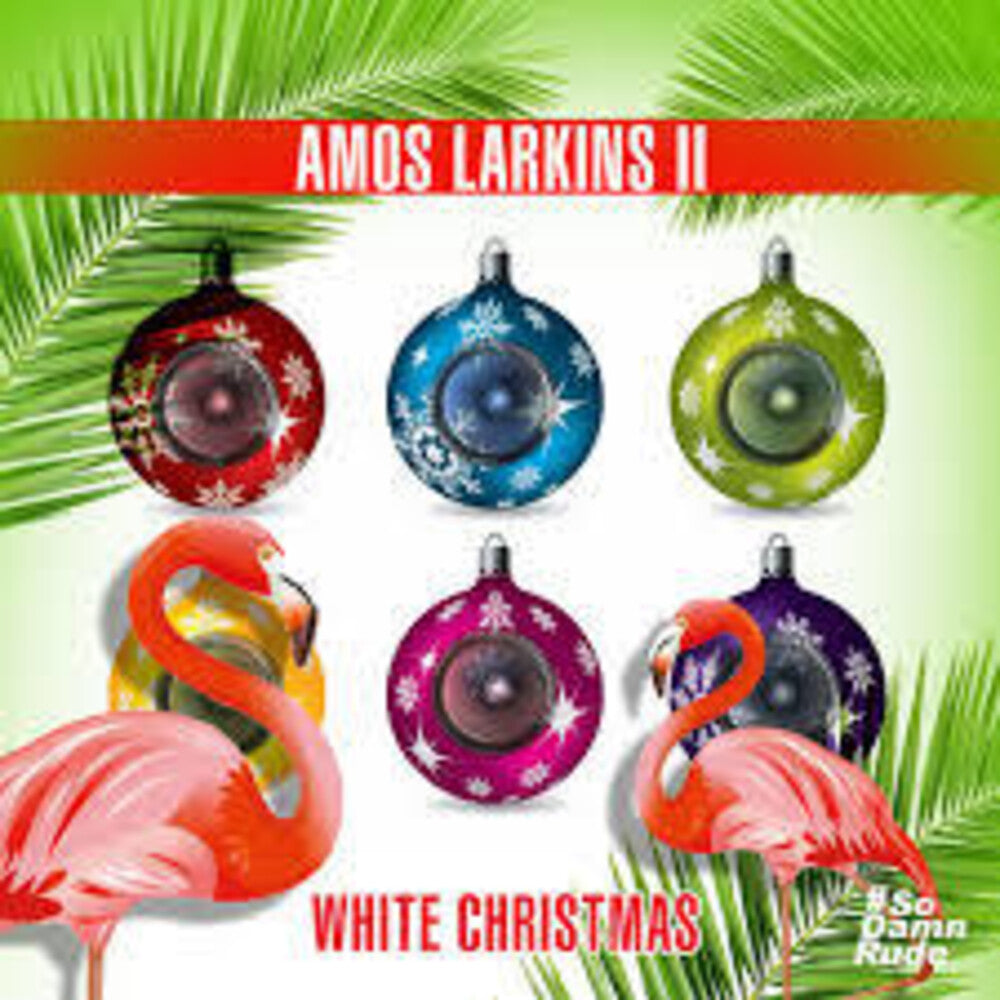 the album cover for Amos Larkins II - White Christmas