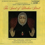 the album cover for Menotti / Ruggiero / Aiken - Saint of Bleecker