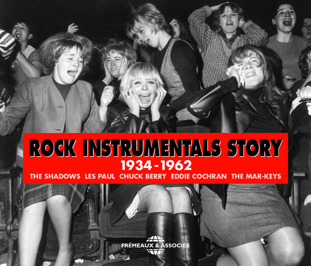 the album cover for Shadows; Paul; Berry; Cochran; Mar-Keys - Rock Instrumentals Story 1934-
