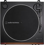 Audio Technica AT-LP60X-BW Fully Automatic Belt-Drive Turntable (Brown/Black)