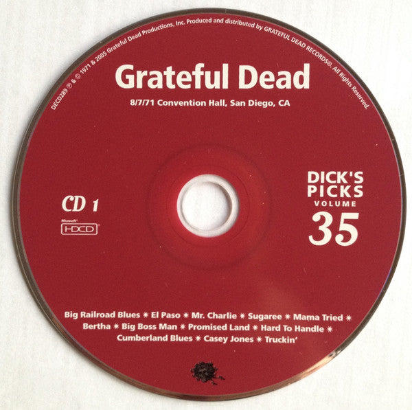 Grateful Dead* : Dick's Picks 35: 8/7/71 San Diego, CA & 8/24/71 Chicago, IL (4xHDCD, Album)
