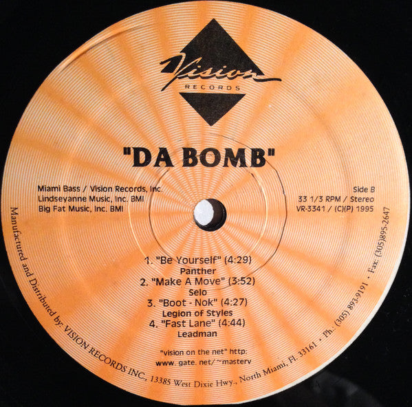 Various : Da Bomb (LP, Comp)