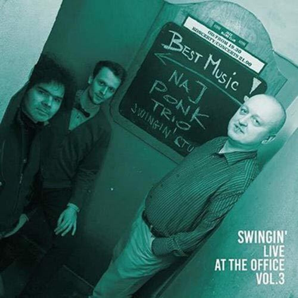 the album cover for Najponk Trio - Swingin Live at the Office 3