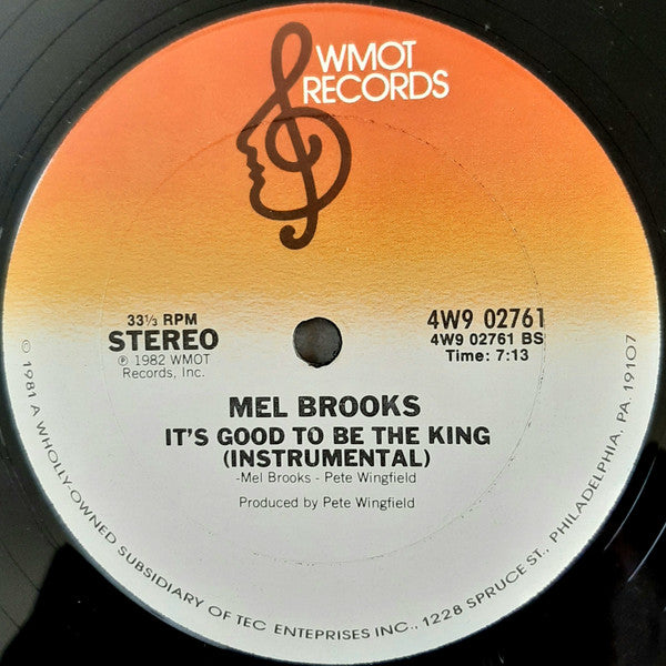 Mel Brooks : It's Good To Be The King (12", Ter)