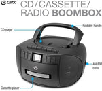 GPX BCA209B CD/Cassette/Radio Boombox