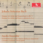 the album cover for Apollo Ensemble - Bach: Sonatas for Violin & Harpsichord